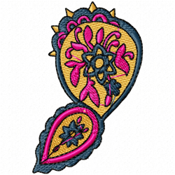 Flowers And Tree Embroidery Design 10